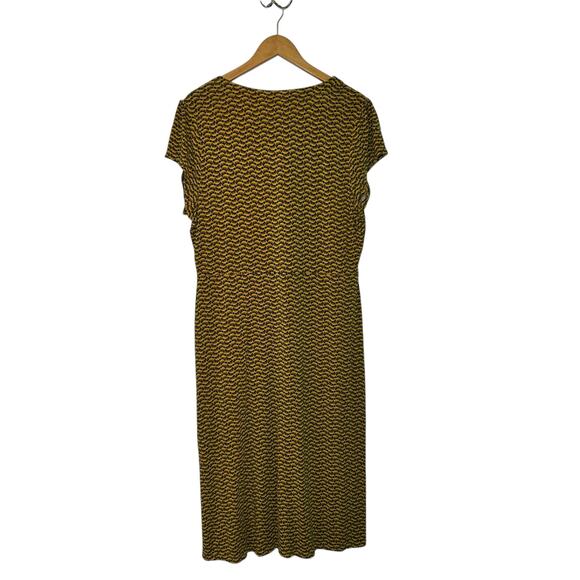 Boden Alberta Tuscan Sun Short Sleeve Jersey Dress Size UK 18 US 14 LONG - Picture 10 of 13